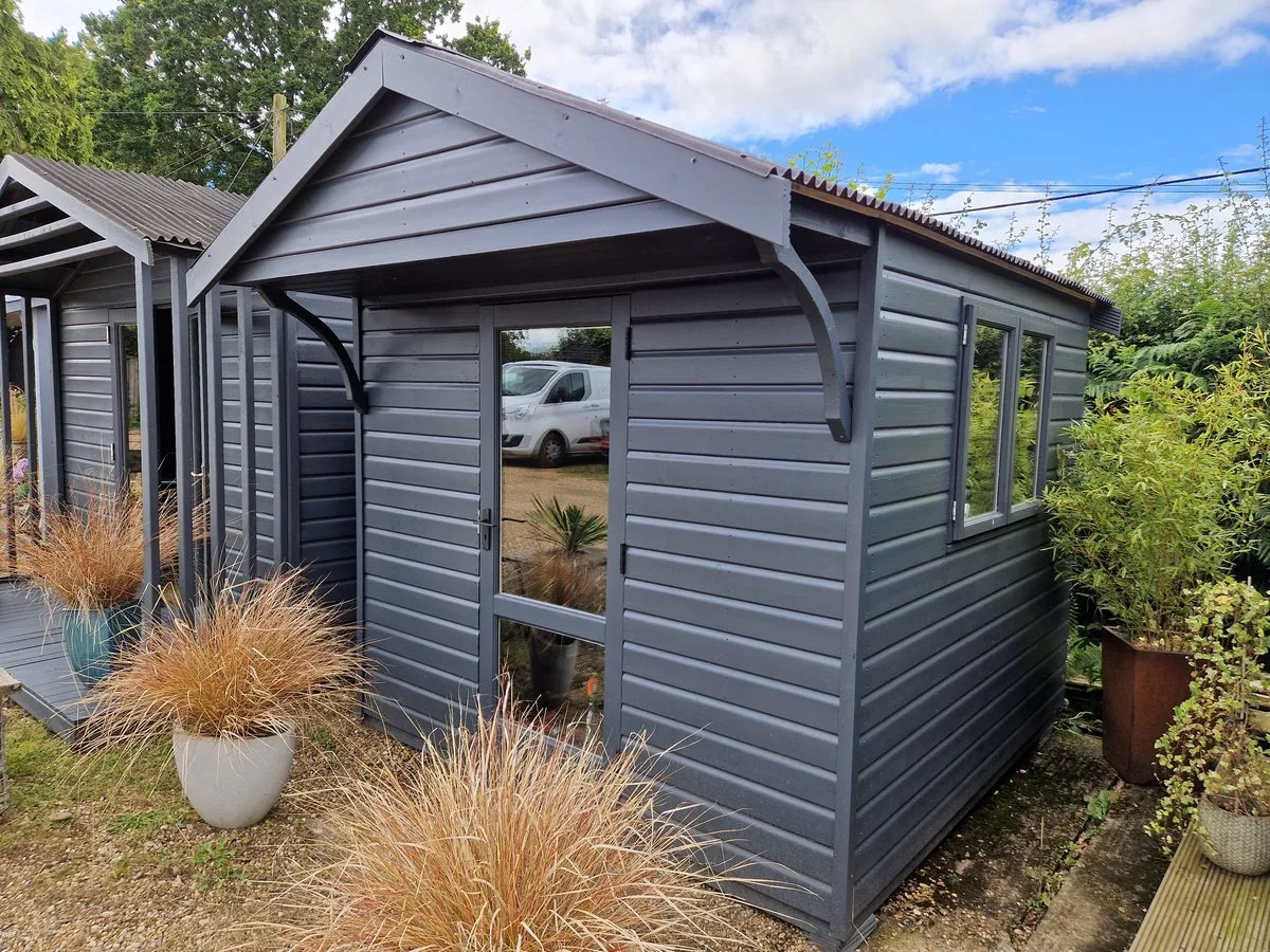 Dark Grey Studio — 8ft x 8ft with 2ft Canopy